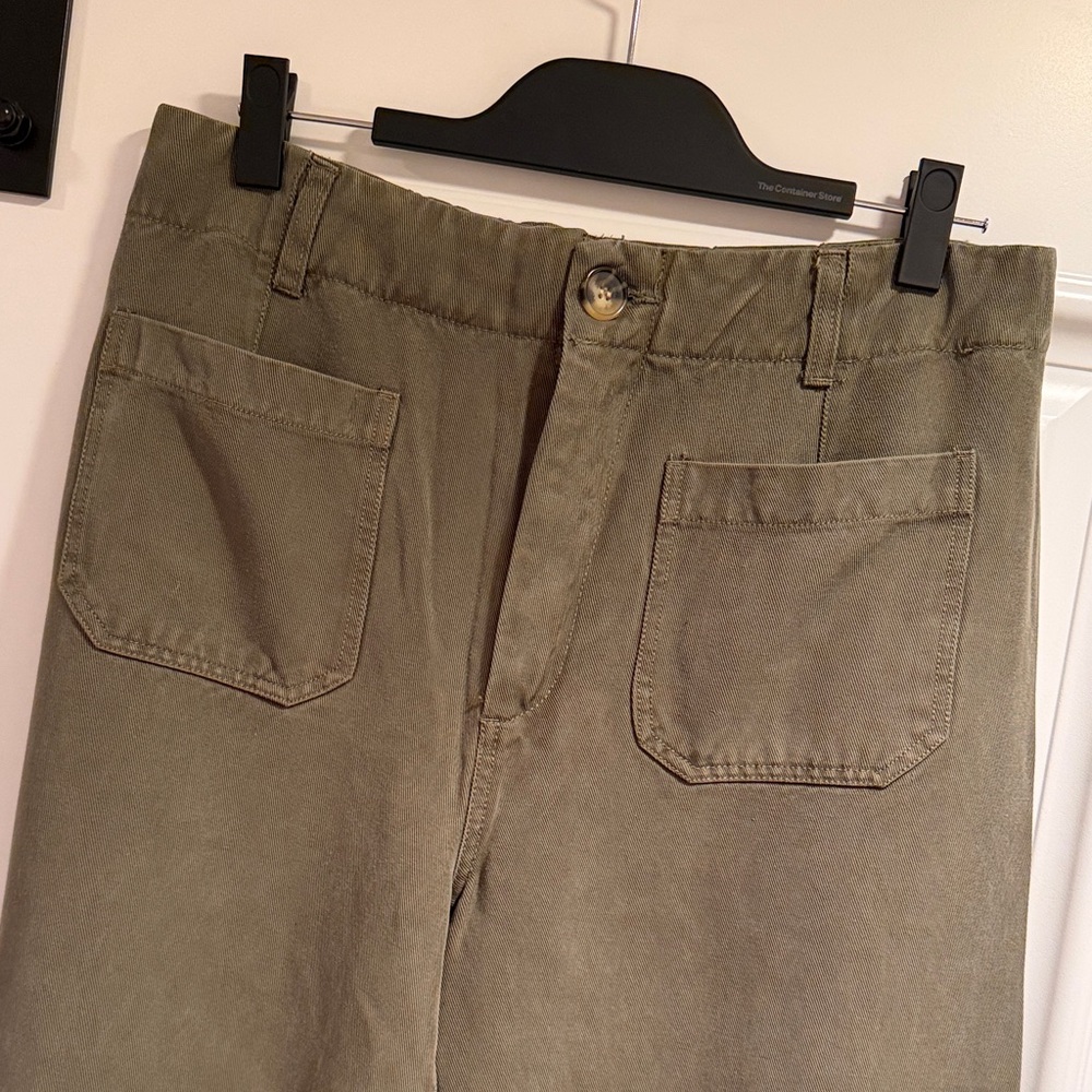 Velvet Heart Olive Green Cropped Wide-Leg Pants - Picture 2 of 6